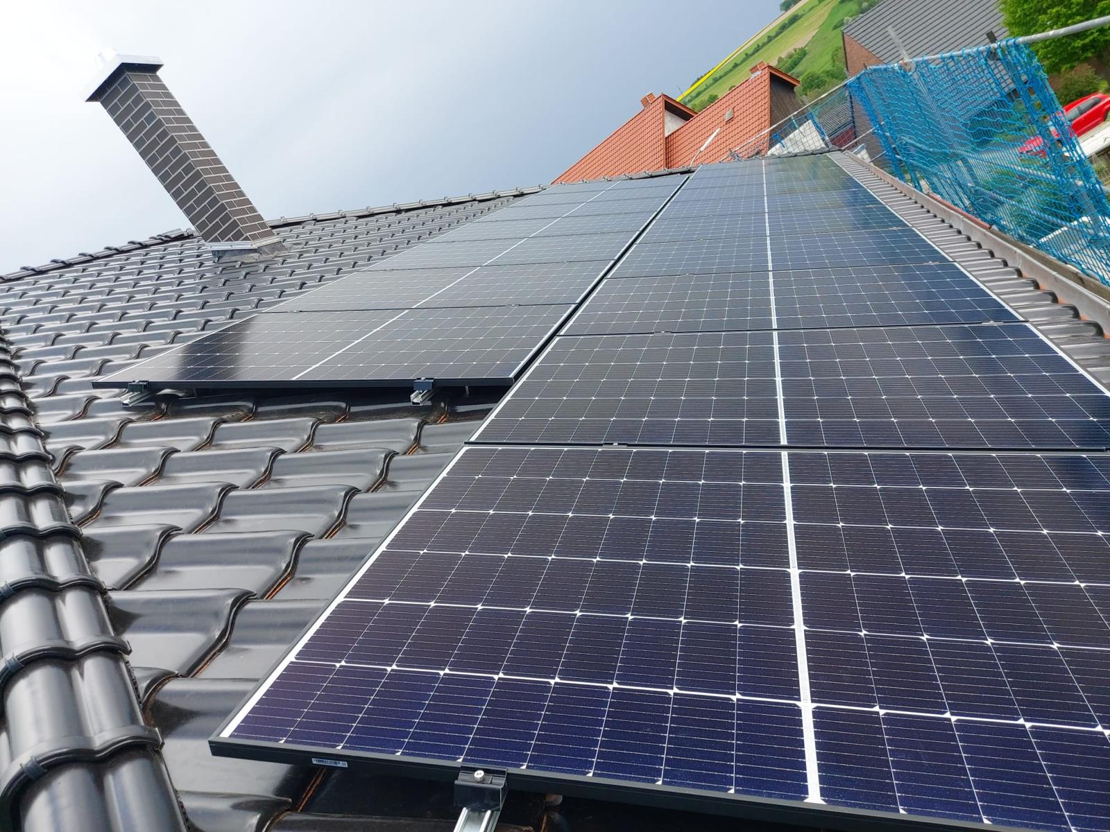 Installierte Solarmodule in Büren