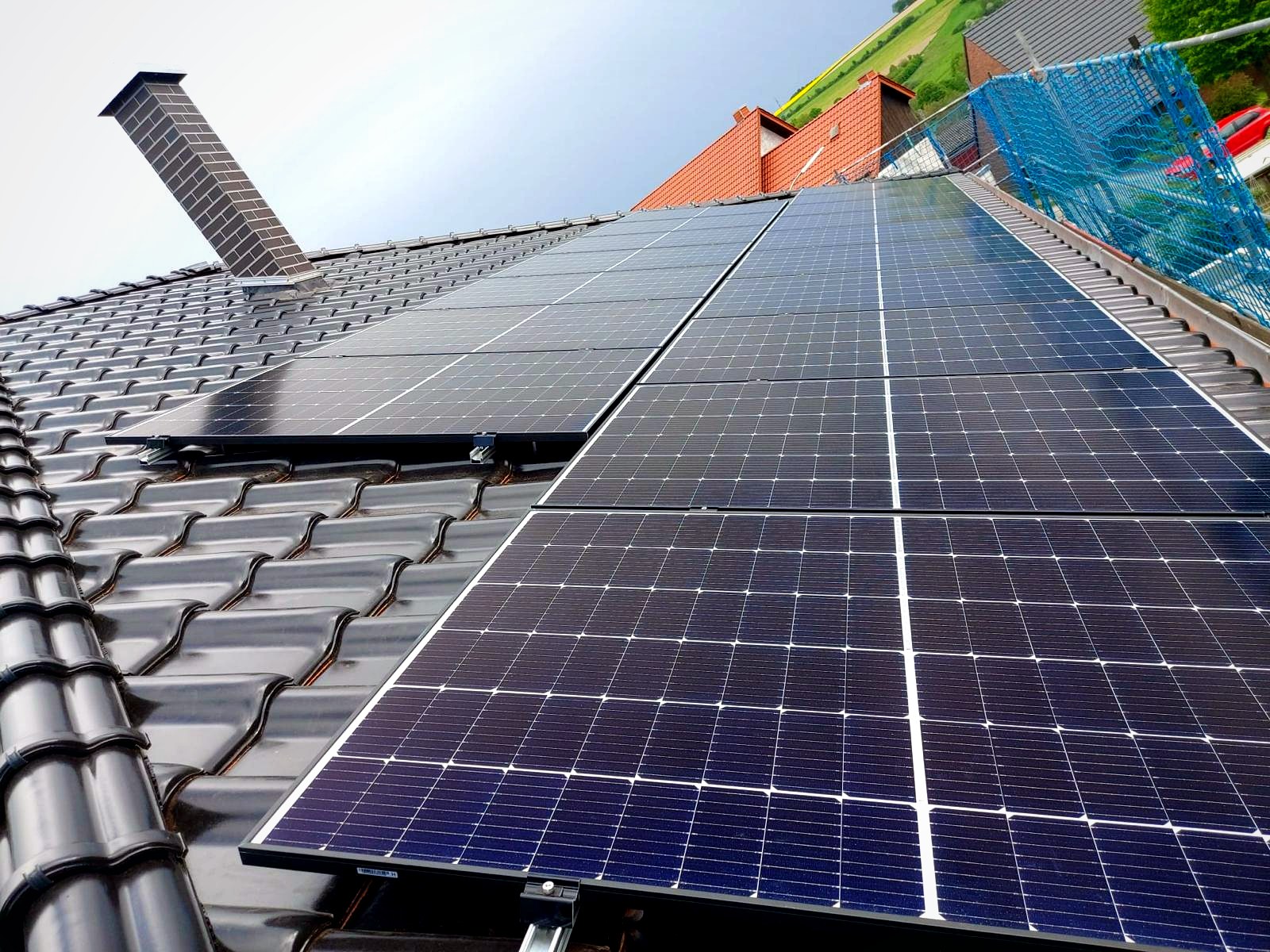 Installierte Solarmodule in Büren