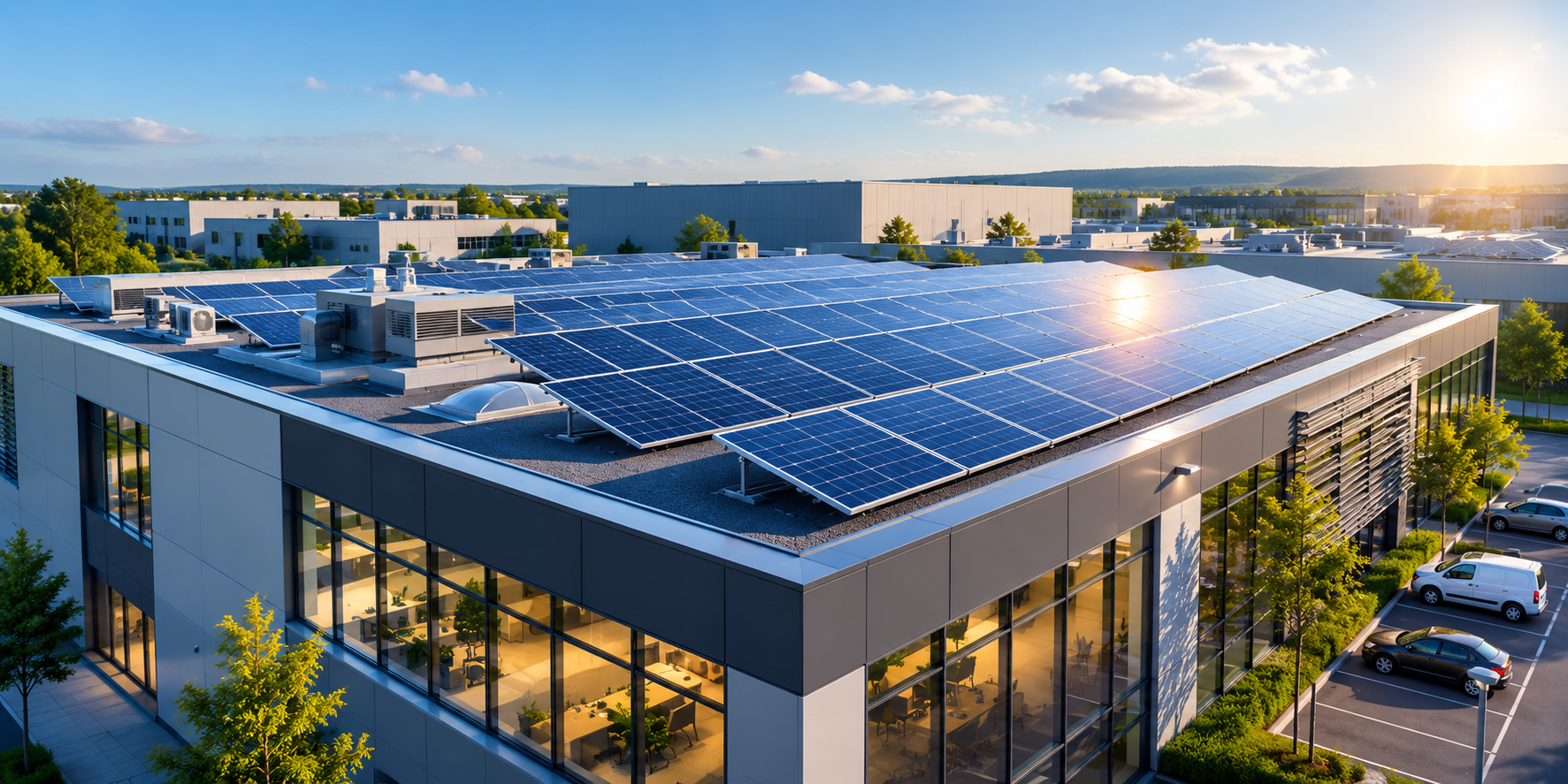 Photovoltaik Gewerbegebäude